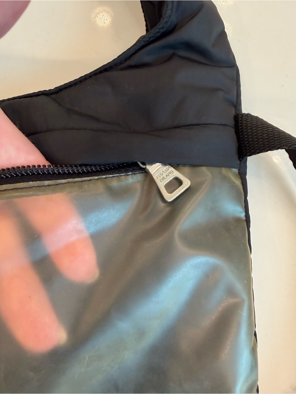 Vintage Prada Tessuto Nylon Shoulder Crossbody Bag - Picture 3 of 10